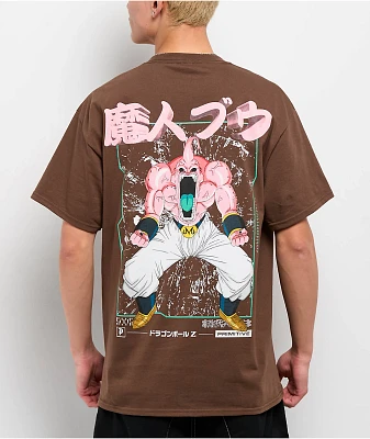 Primitive x Dragon Ball Z Buu Rage Brown T-Shirt