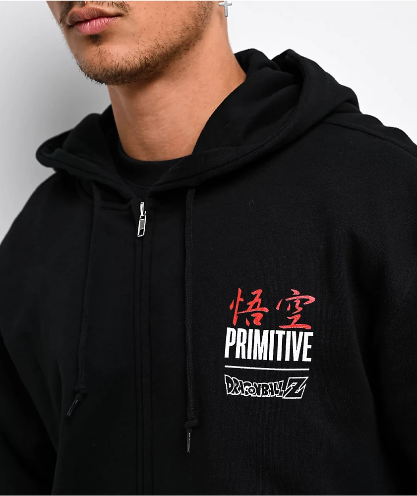 Primitive x Dragon Ball Z Goku Energy Black Zip Hoodie