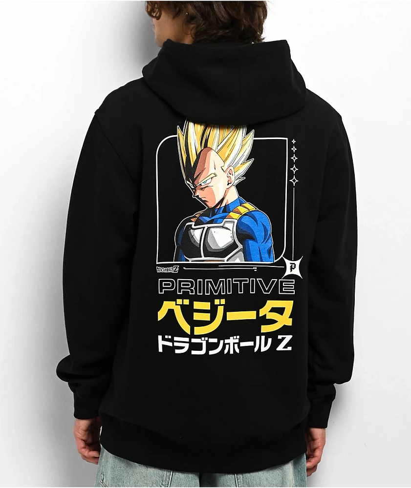 Primitive x Dragon Ball Z Saiyan Prince Black Hoodie