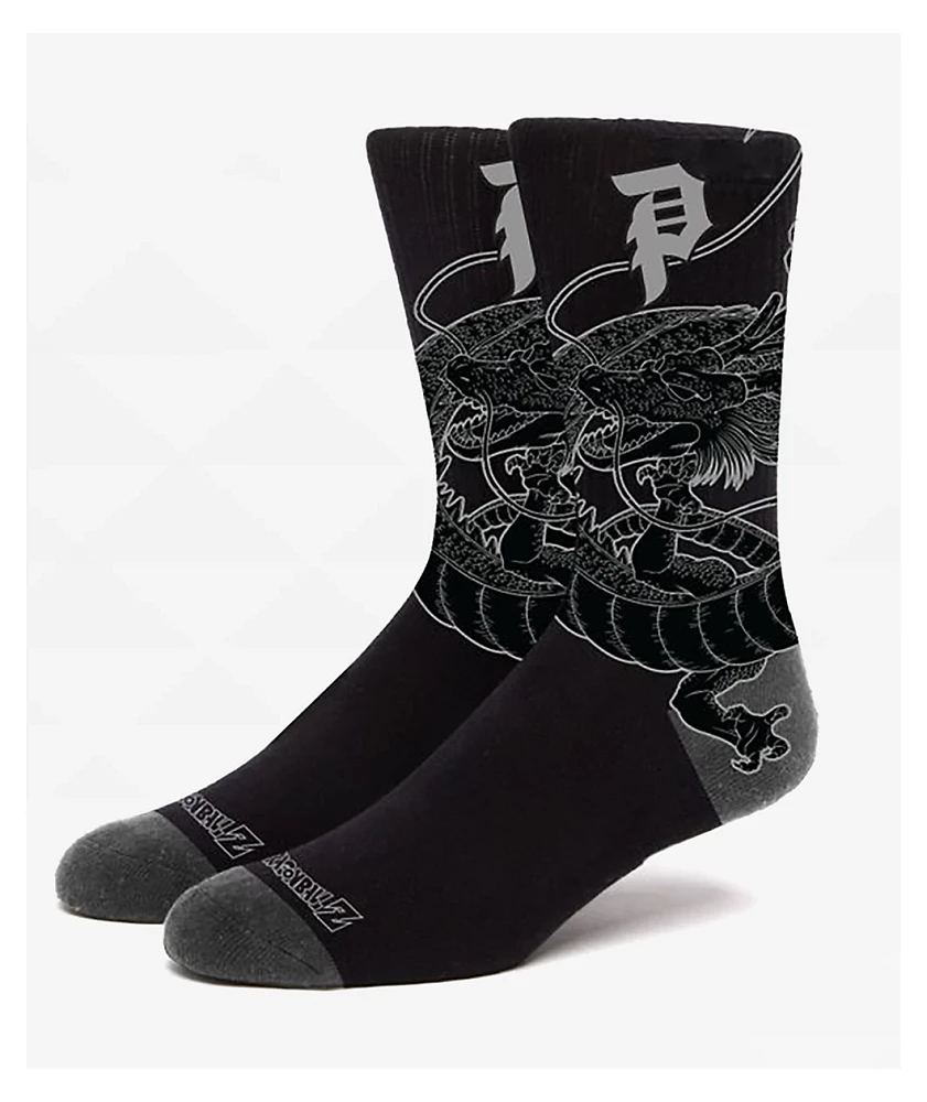 Primitive x Dragon Ball Z Shenron Black Crew Socks