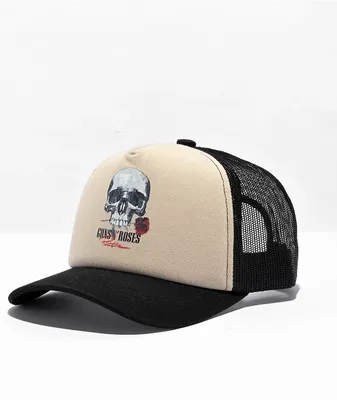 Primitive x Guns N Roses Don't Cry Black & Beige Trucker Hat