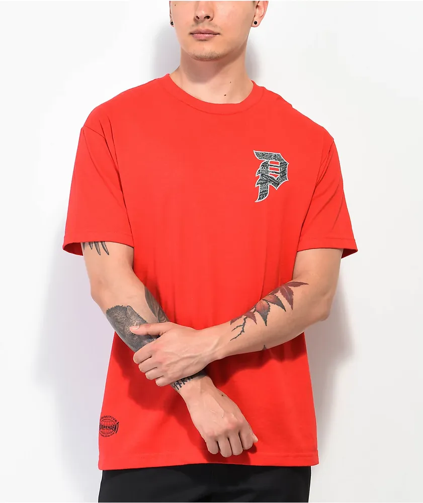 Primitive x Independent Dirty P Red T-Shirt