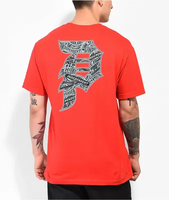 Primitive x Independent Dirty P Red T-Shirt
