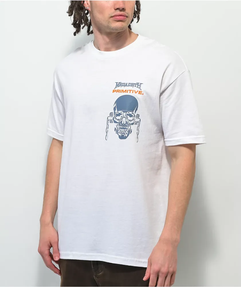 Primitive x Megadeth Chains White T-Shirt