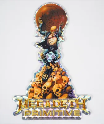 Primitive x Megadeth Worldwide Sticker