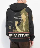 Primitive x Mucha Secret Language Black Hoodie