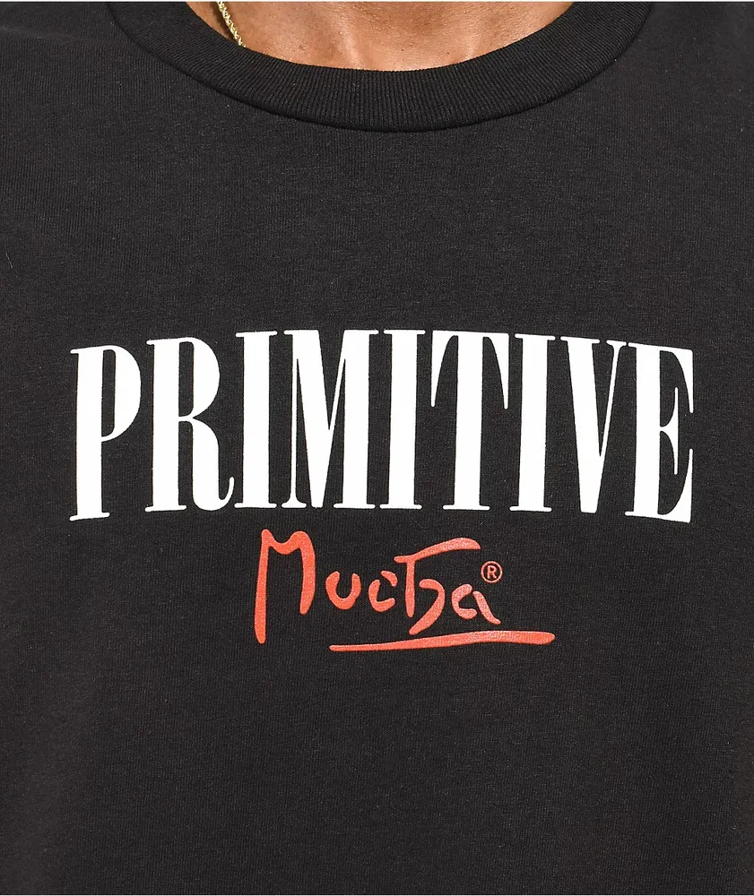 Primitive x Mucha Tragedy Black T-Shirt