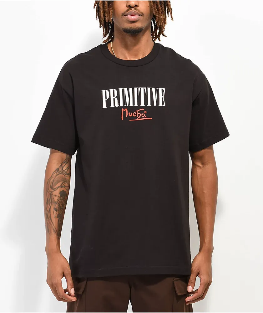 Primitive x Mucha Tragedy Black T-Shirt