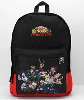 Primitive x My Hero Academia Black & Red Backpack