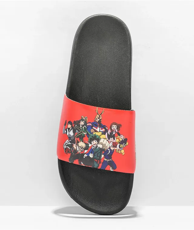 Primitive x Naruto Itachi Black Slide Sandals