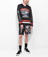 Primitive x My Hero Academia Blocked Black Mesh Shorts