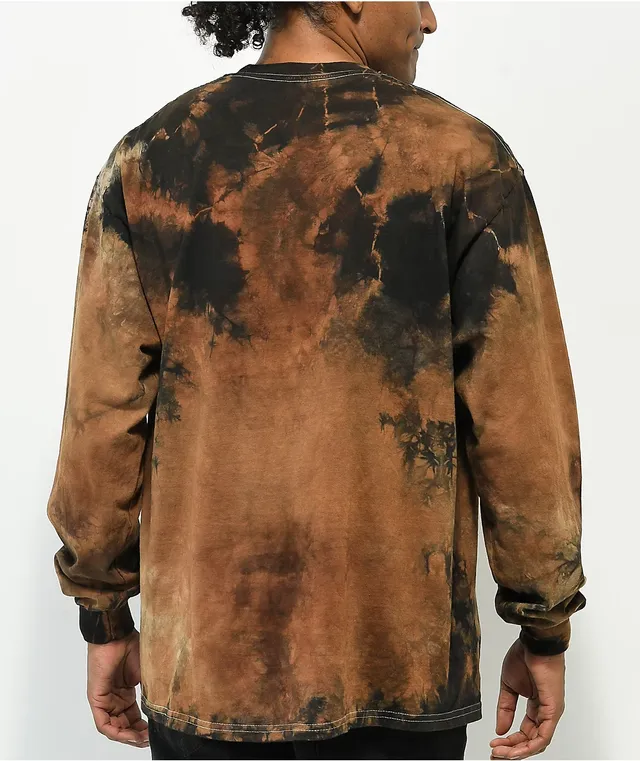 brown Tei dye shirt - ITEM #TEIDYE-BROWN