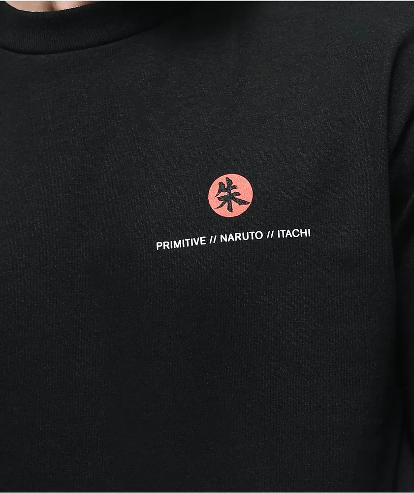 Primitive x Naruto Crows Black Long Sleeve T-Shirt