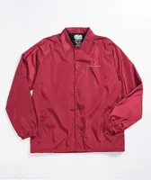 Primitive x Naruto Crows Burgundy Coaches Jacket