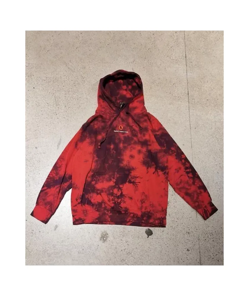 Primitive x Naruto Crows Red & Black Tie Dye Hoodie