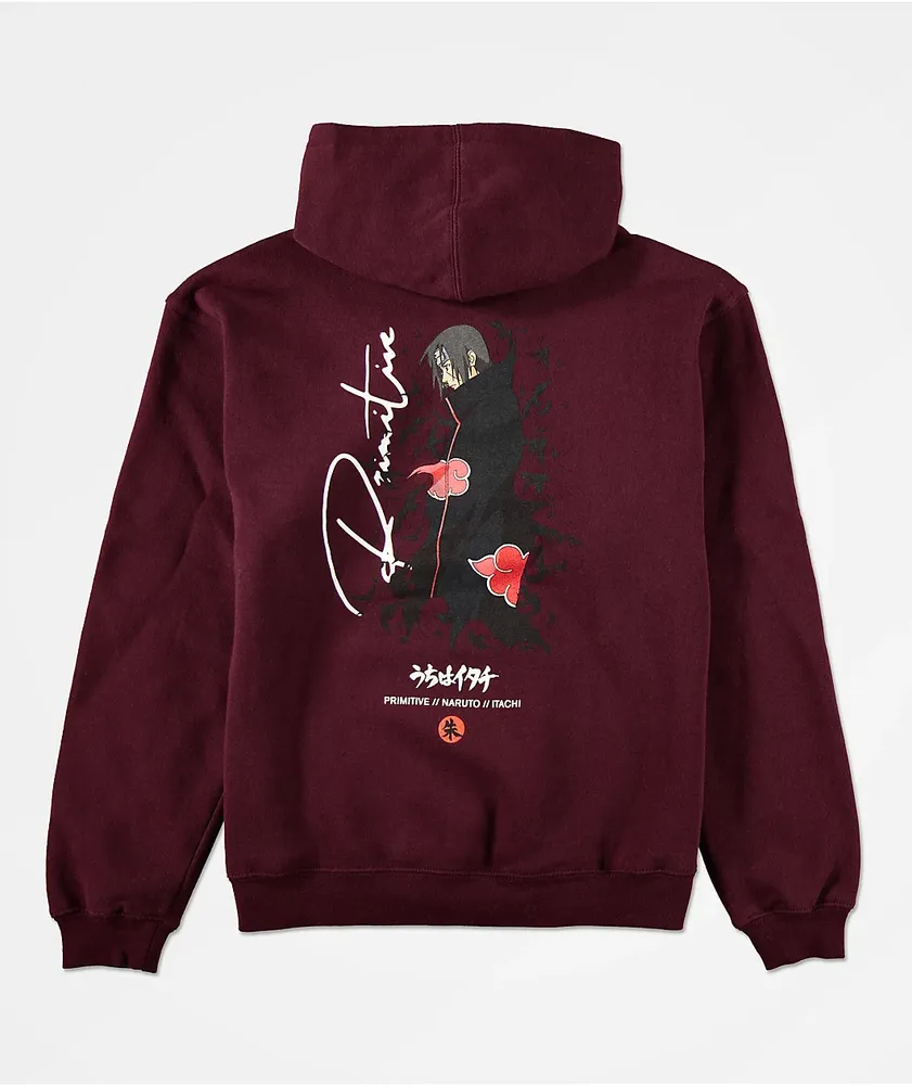 Primitive x Naruto Kids Crows Burgundy Hoodie