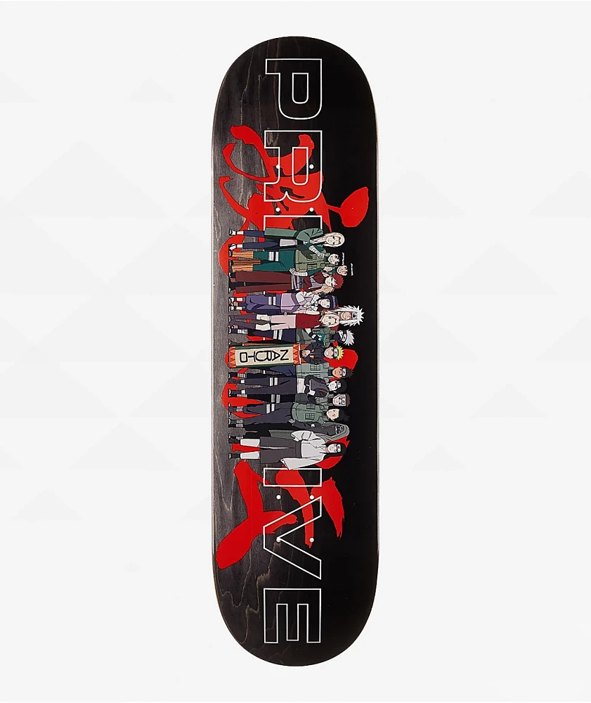 Primitive x Naruto Leaf Village 8.25" Skateboard Deck