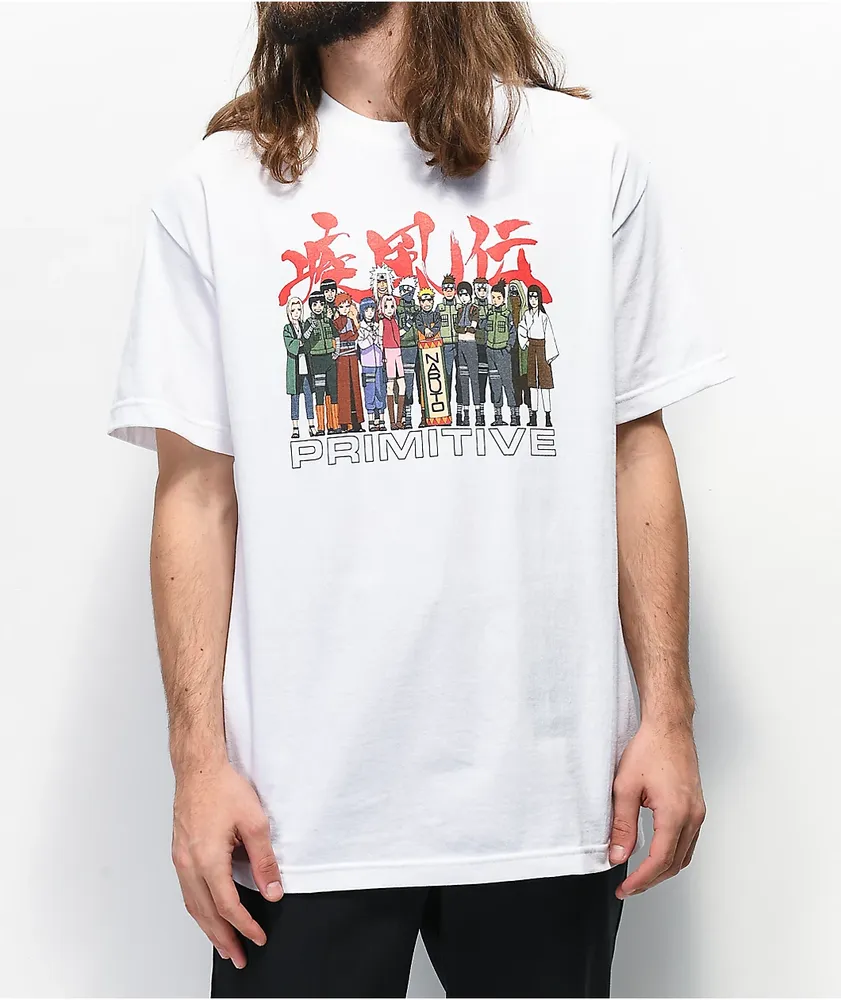 Primitive x Naruto Leaf White T-Shirt