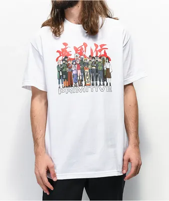 Primitive x Naruto Leaf White T-Shirt