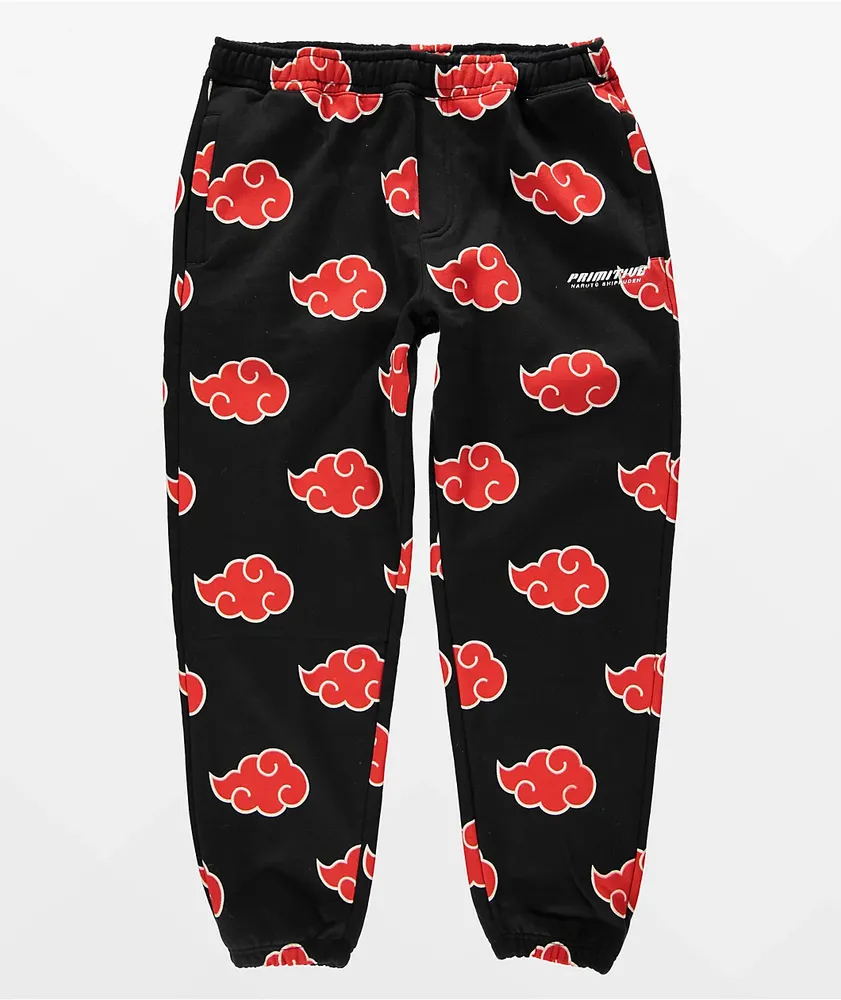 Primitive x Naruto Shippuden Akatsuki Black Sweatpants