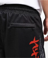 Primitive x Naruto Shippuden Beast Black Mesh Shorts
