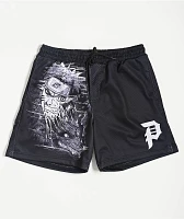 Primitive x Naruto Shippuden Beast Black Mesh Shorts