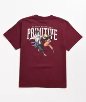 Primitive x Naruto Shippuden II Kids Naruto Versus Sasuke Burgundy T-Shirt