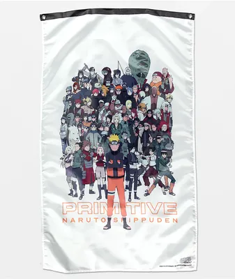 Primitive x Naruto Shippuden II White Banner