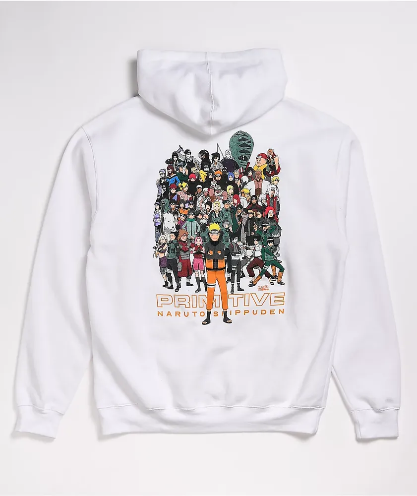 Primitive x Naruto Shippuden II White Hoodie