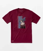 Primitive x Naruto Shippuden Itachi Sharingan Burgundy T-Shirt