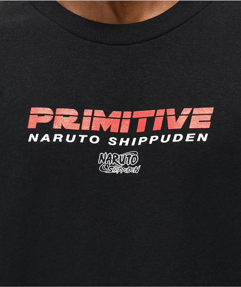 Primitive x Naruto Shippuden Itachi Uchiha Black T-Shirt