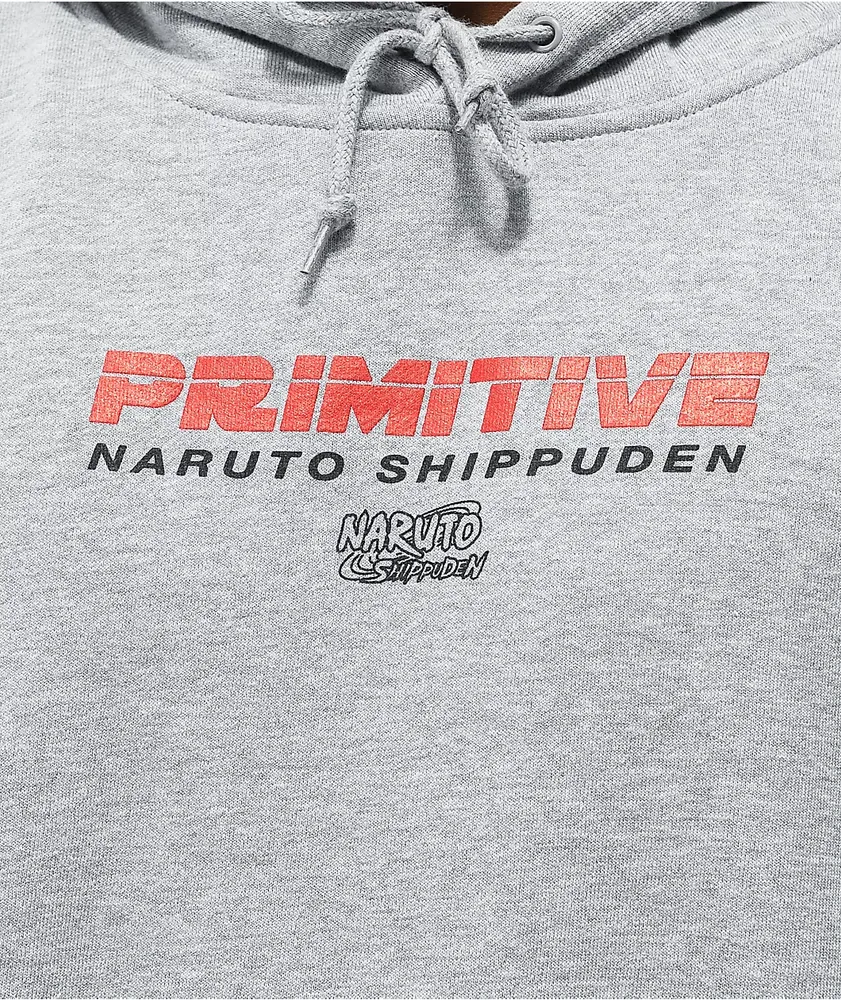 Primitive x Naruto Shippuden Itachi Uchiha Grey Hoodie