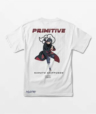 Primitive x Naruto Shippuden Itachi Uchiha White T-Shirt
