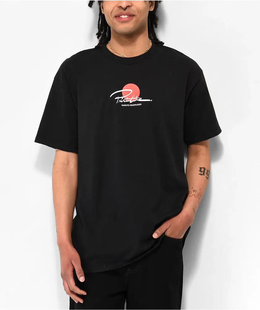 Primitive x Naruto Shippuden Itachi Warning Black T-Shirt