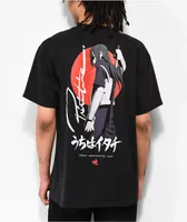 Primitive x Naruto Shippuden Itachi Warning Black T-Shirt