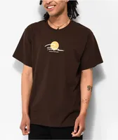 Primitive x Naruto Shippuden Itachi Warning Brown T-Shirt