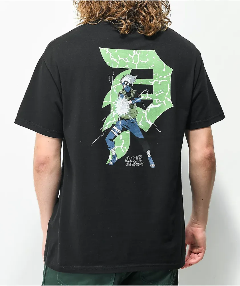 Primitive x Naruto Shippuden Kakashi Black T-Shirt