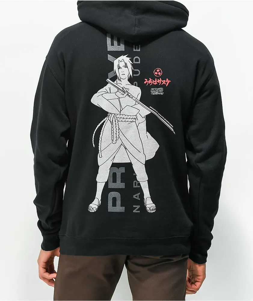 Primitive x Naruto Shippuden Sasuke Blade Black Hoodie