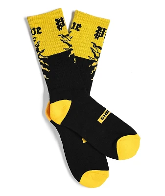 Primitive x Sublime Arise Black & Yellow Crew Socks