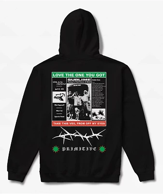 Primitive x Sublime Zine Black Hoodie