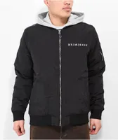 Primitive x Tupac 2fer Black & Grey Hooded Bomber Jacket