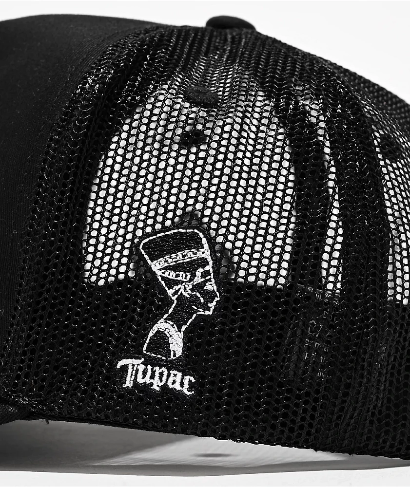 Primitive x Tupac Icon Black Trucker Hat