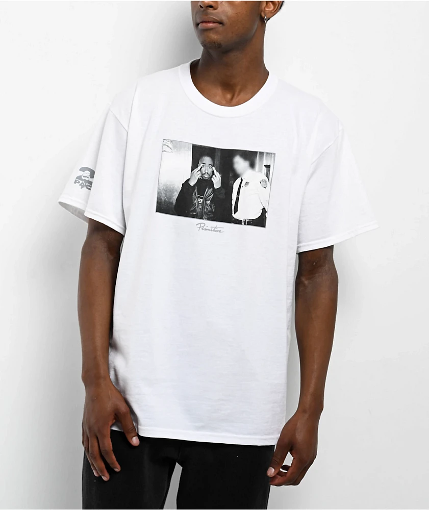 Primitive x Tupac Icon White T-Shirt