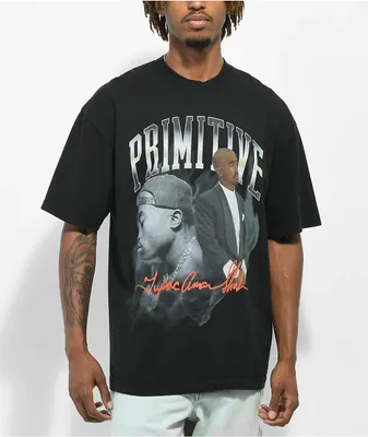 Primitive x Tupac Legend Black Heavyweight T-Shirt