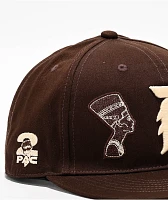 Primitive x Tupac Royalty Brown Snapback Hat