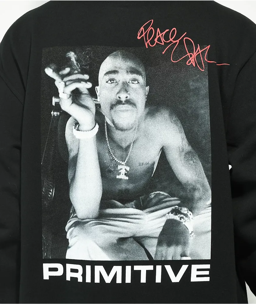 Primitive x Tupac Smoke Black Hoodie 