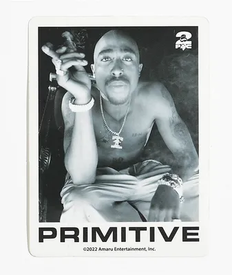 Primitive x Tupac Smoke Sticker