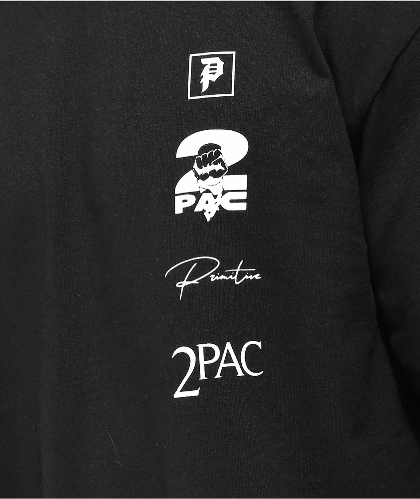 Primitive x Tupac Voice Black Long Sleeve T-Shirt