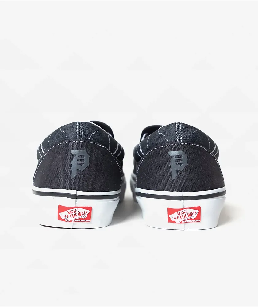 Primitive x Vans Grey Slip On Shoes