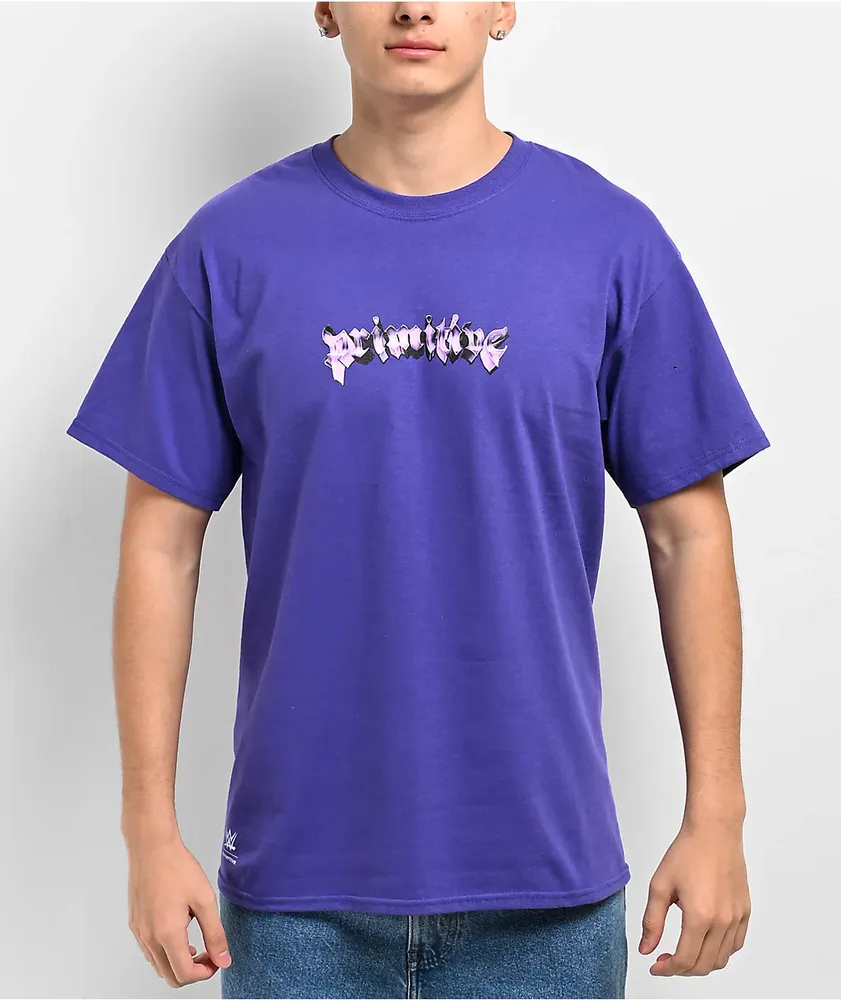 Primitive x WWE Deadman Forever Purple T-Shirt